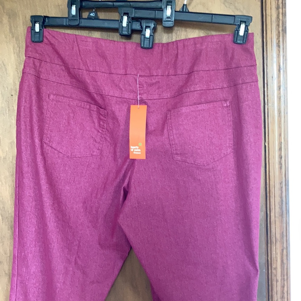 Hearts of Palm pant berry pull on pant size 22W - Picture 8 of 17